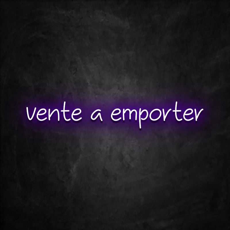 neon vente a emporter violet