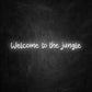 neon welcome to the jungle blanc