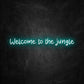 neon welcome to the jungle bleu ciel