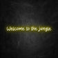 neon welcome to the jungle jaune