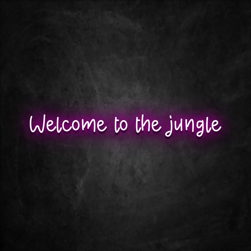 neon welcome to the jungle rose