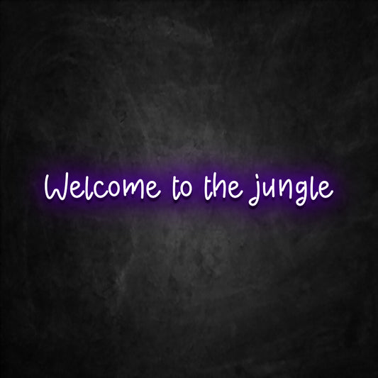 neon welcome to the jungle violet
