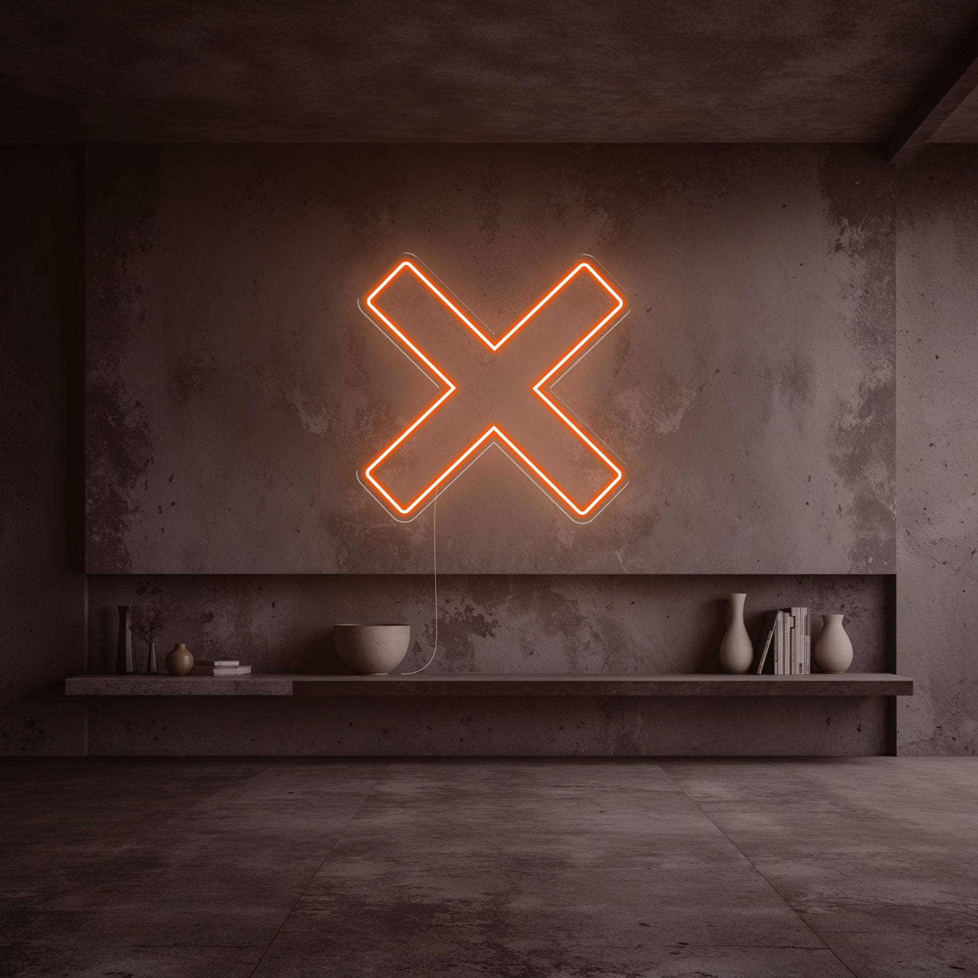 Néon X orange