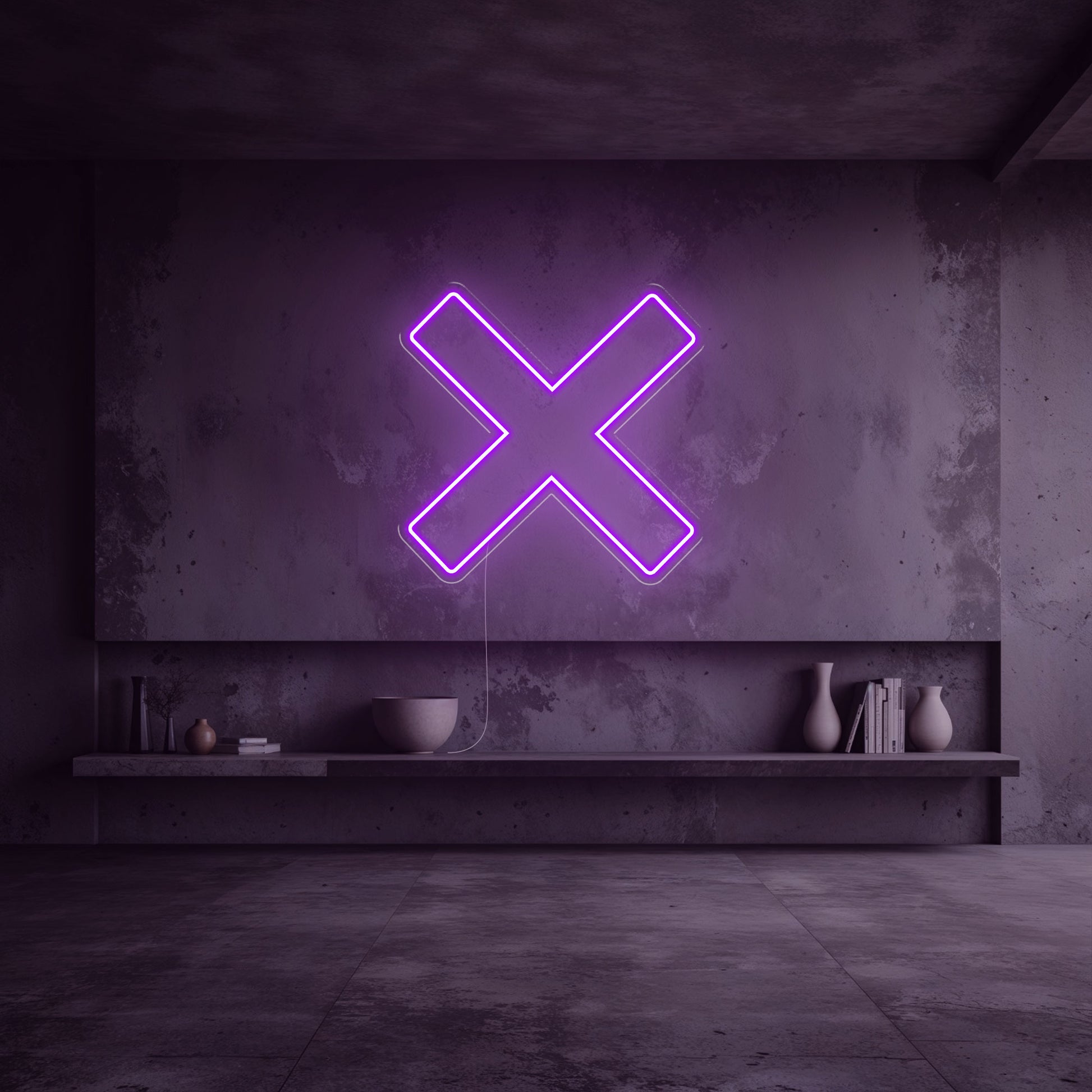 Néon X violet