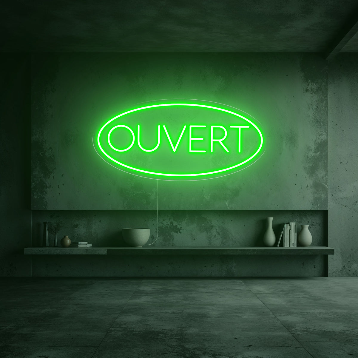 néon ouvert