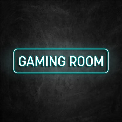 Néon Gaming Room Bleu Ciel