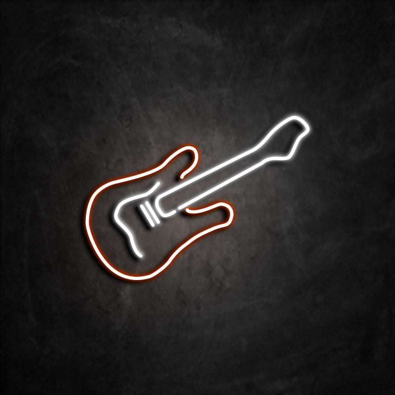 Néon Guitare Orange