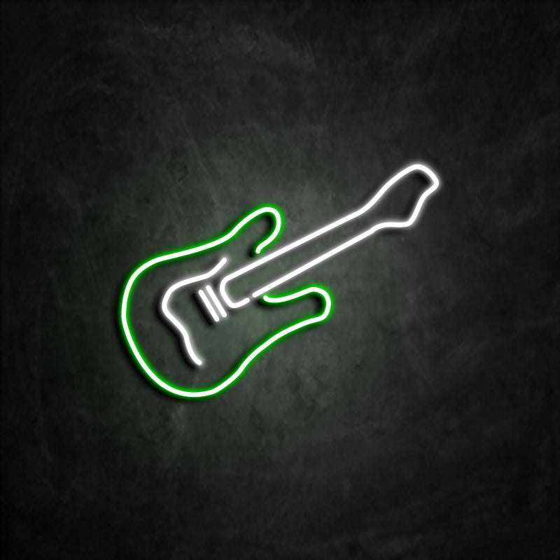 Néon Guitare vert