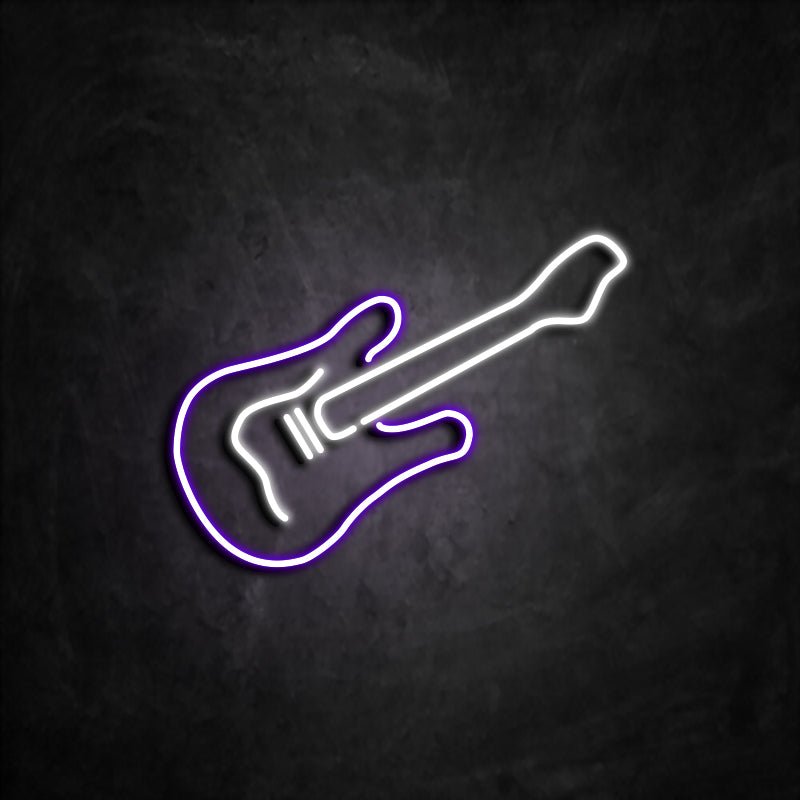 Néon Guitare Violet