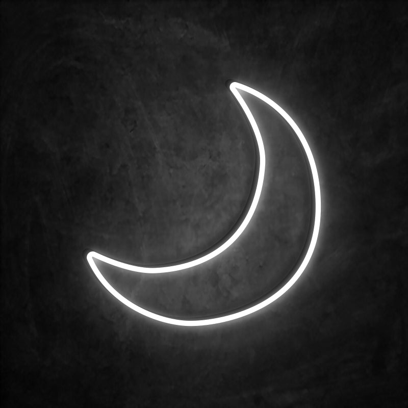 Neon lune blanc