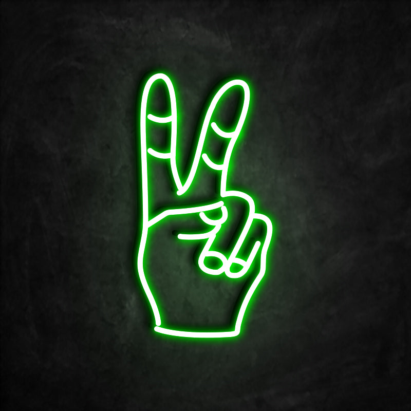 neon peace vert