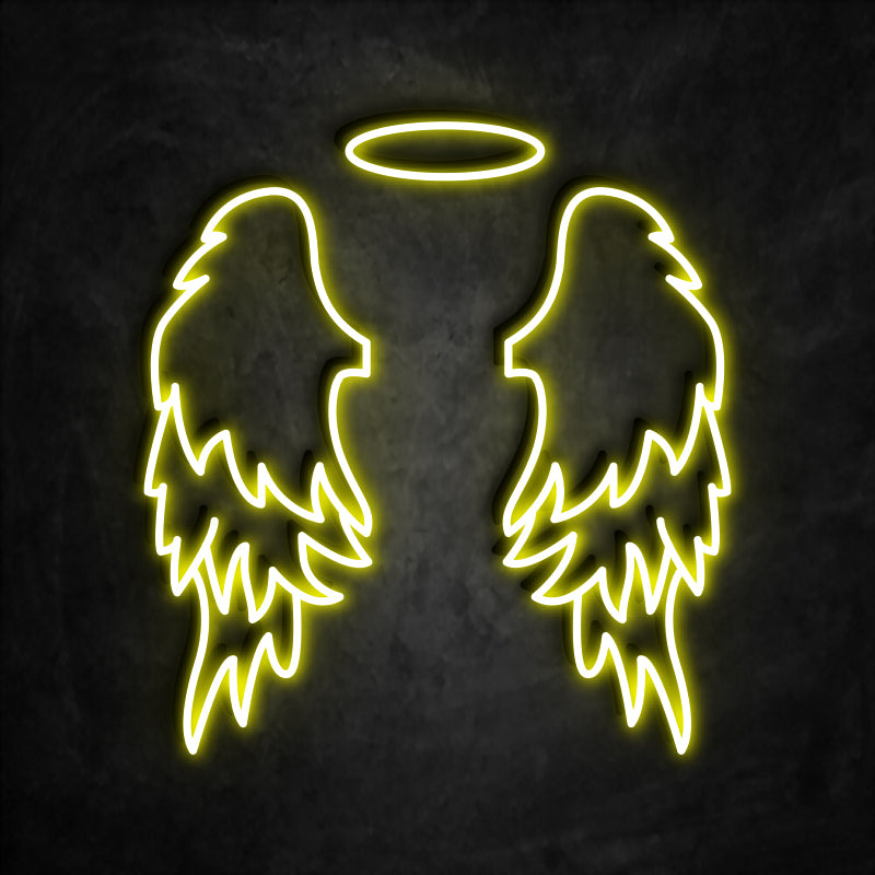 neon ailes jaune