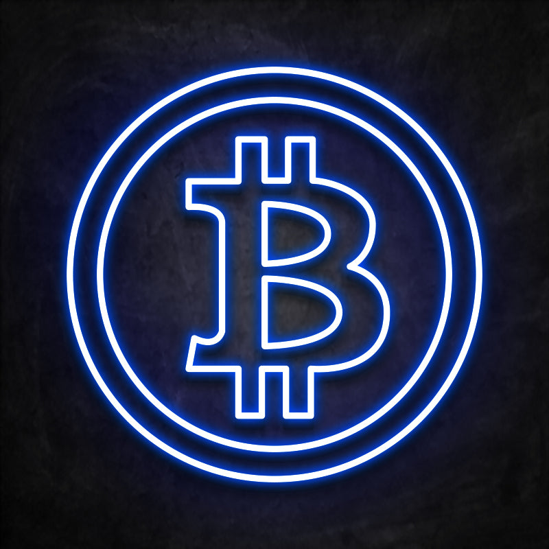 neon btc bleu