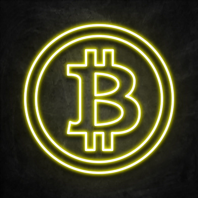 neon jaune bitcoin