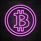 neon bitcoin rose