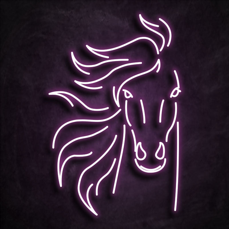 neon cheval rose