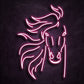 neon cheval pink
