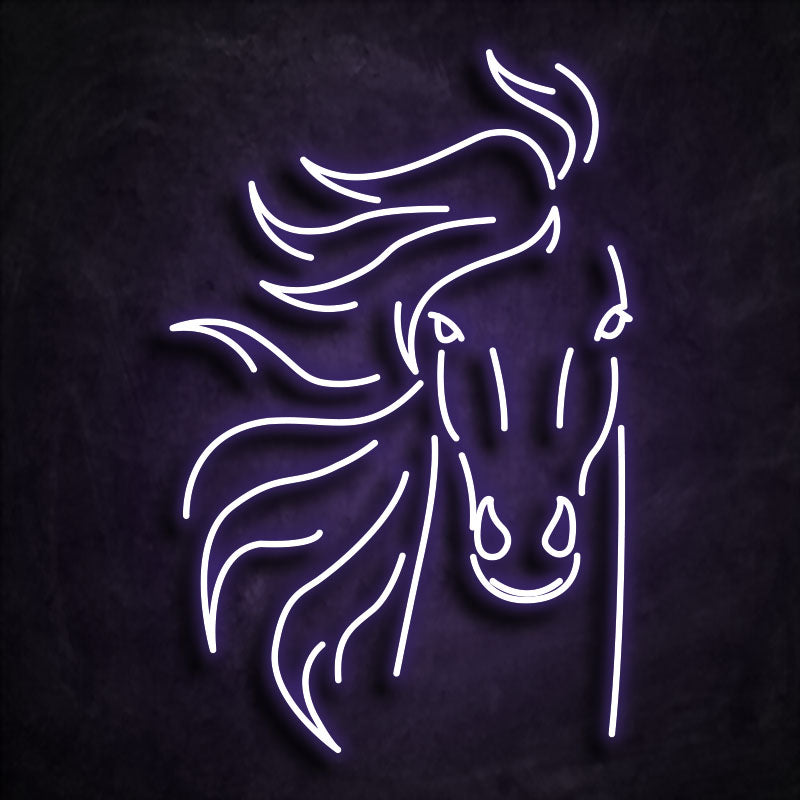 neon cheval violet