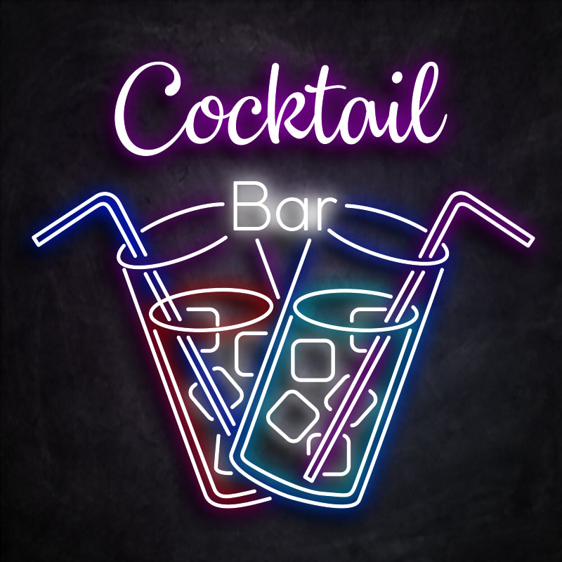 neon cocktail bar