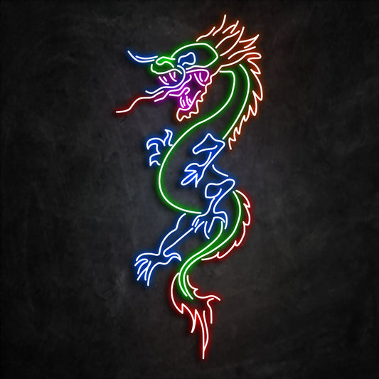 neon dragon