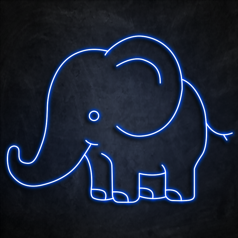 neon elephant