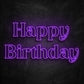 néon happy birthday violet