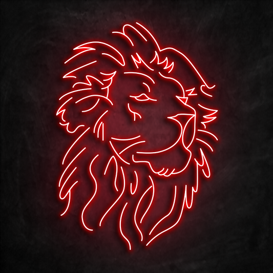 neon lion