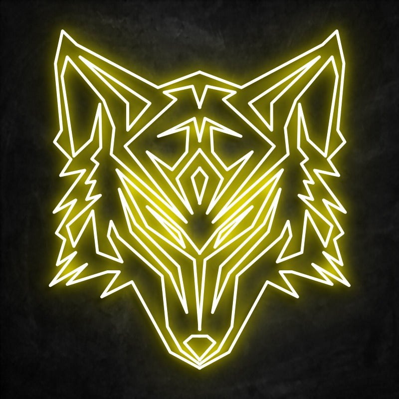 neon loup jaune