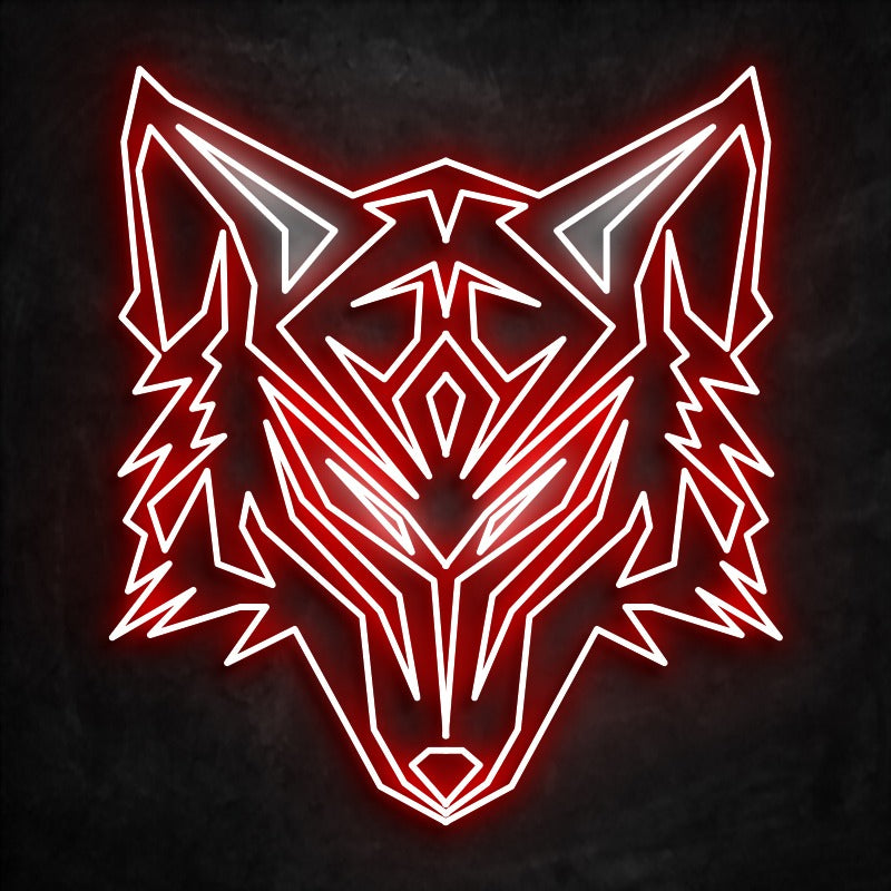 neon loup rouge