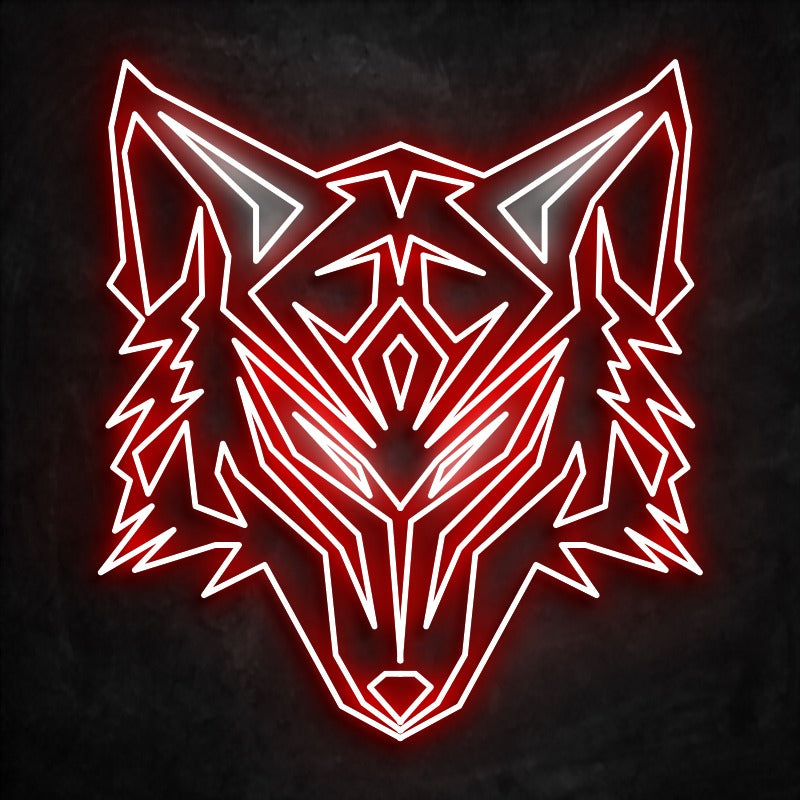 neon loup rouge