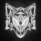 néon loup blanc