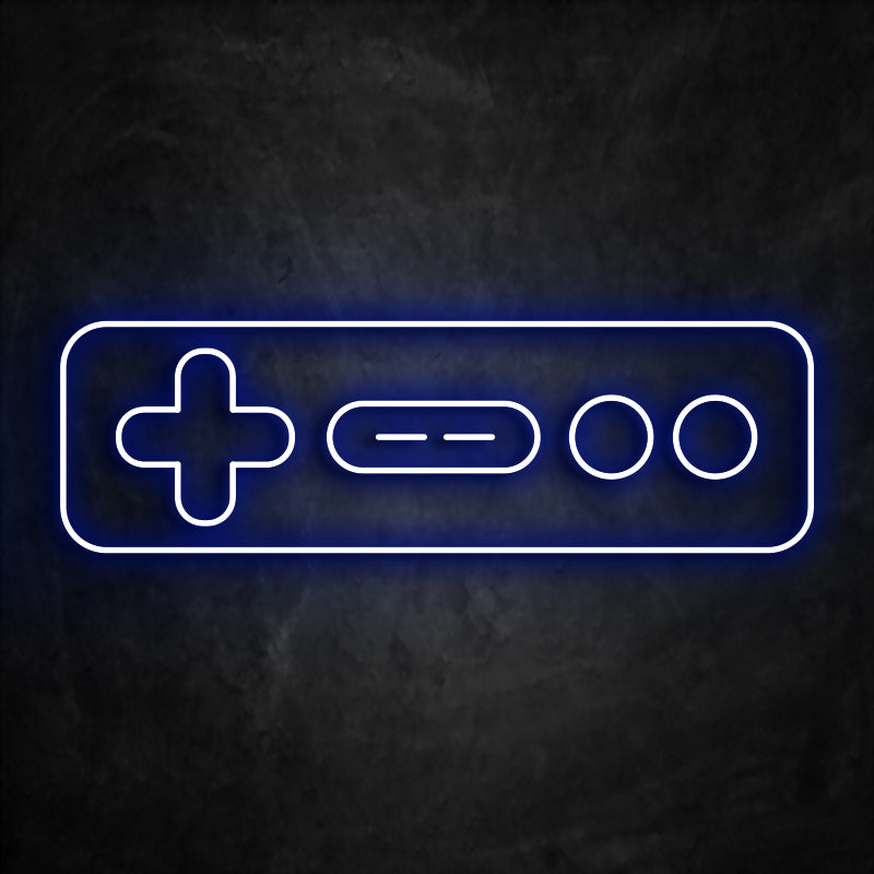 Néon manette nes bleu