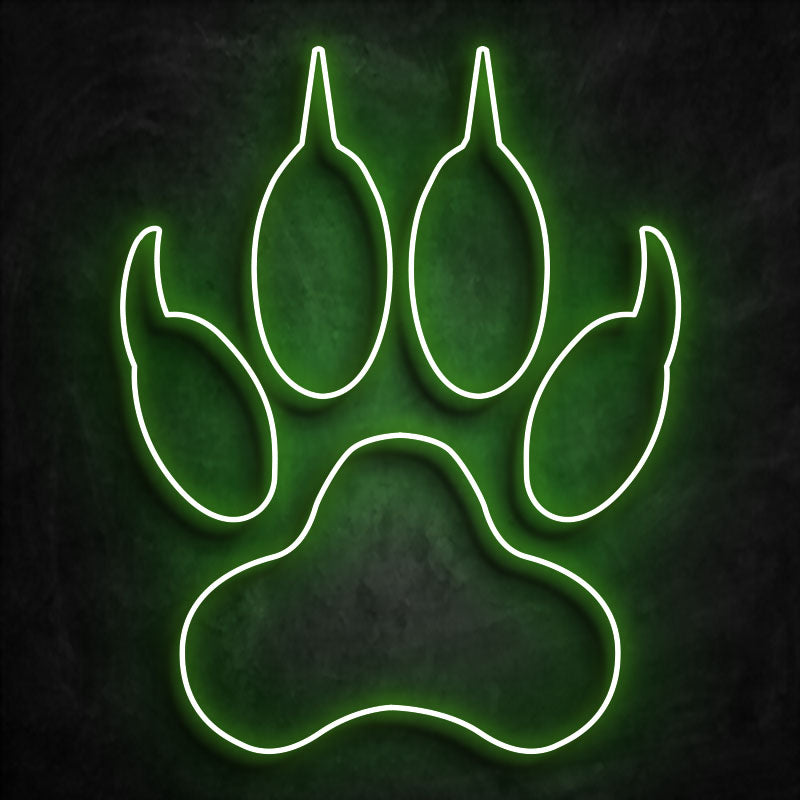 neon patte d'ours vert