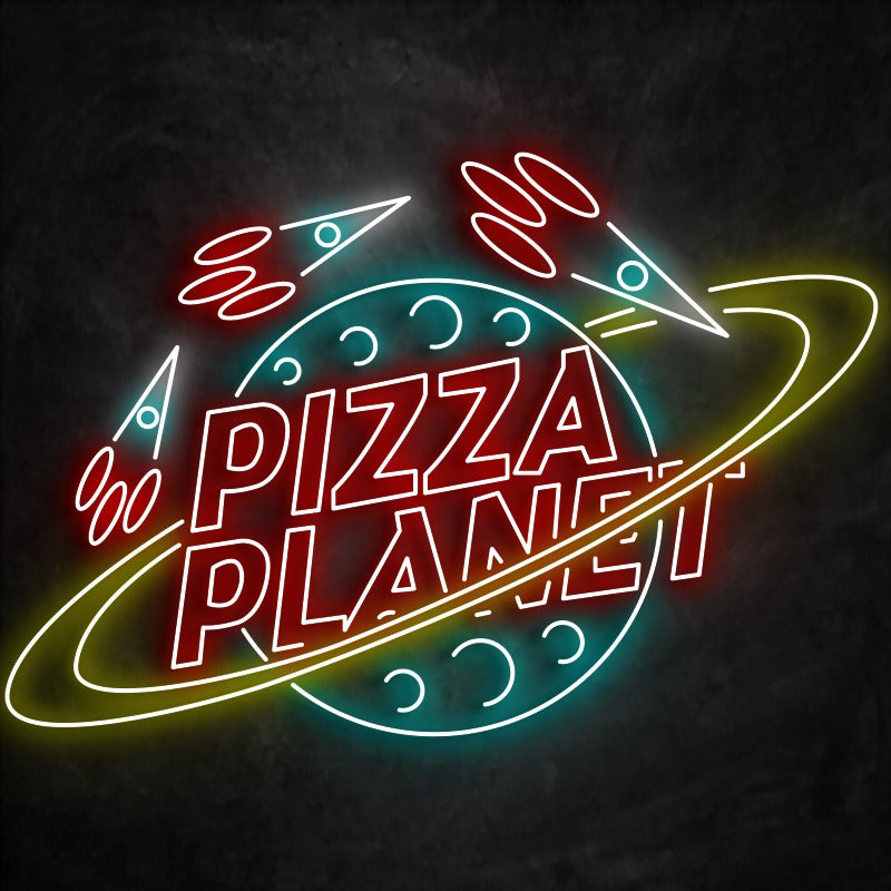 néon pizza planet