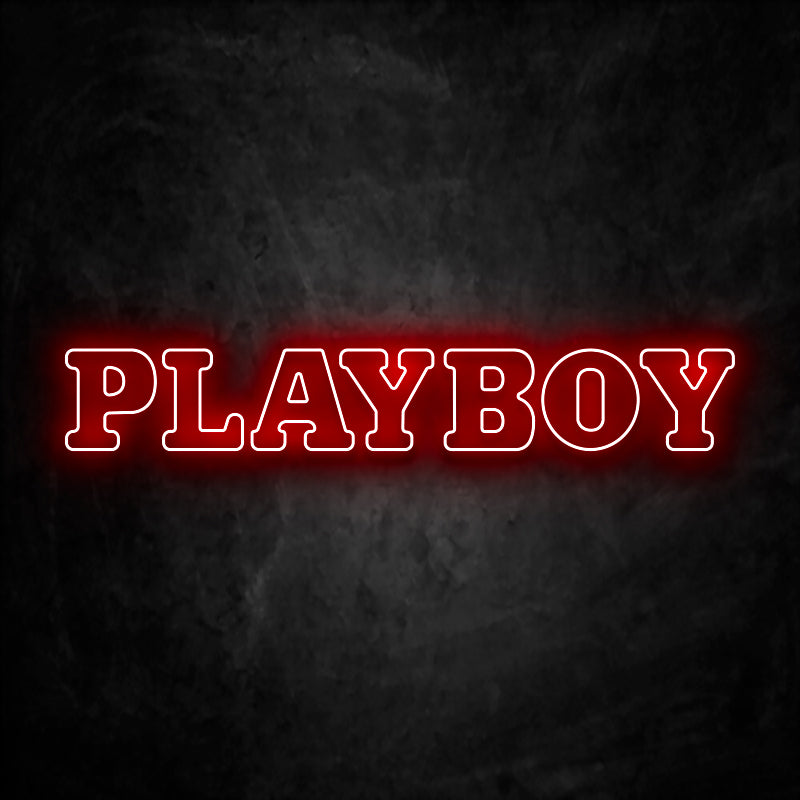 neon playboy titre rouge