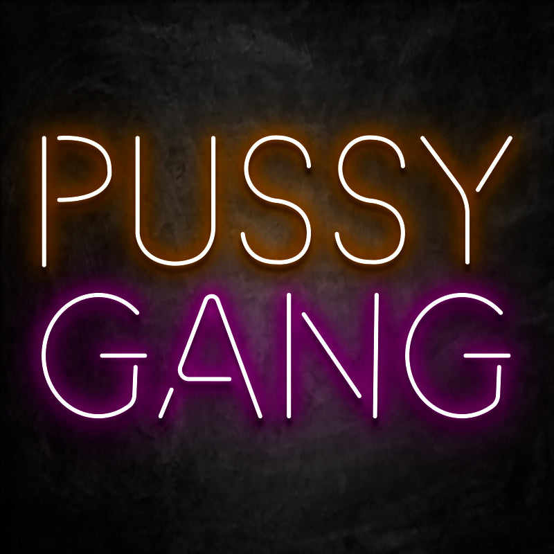 neon pussy gang orange rose