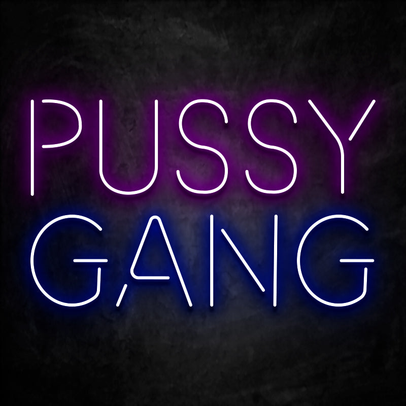 neon pussy gang violet bleu