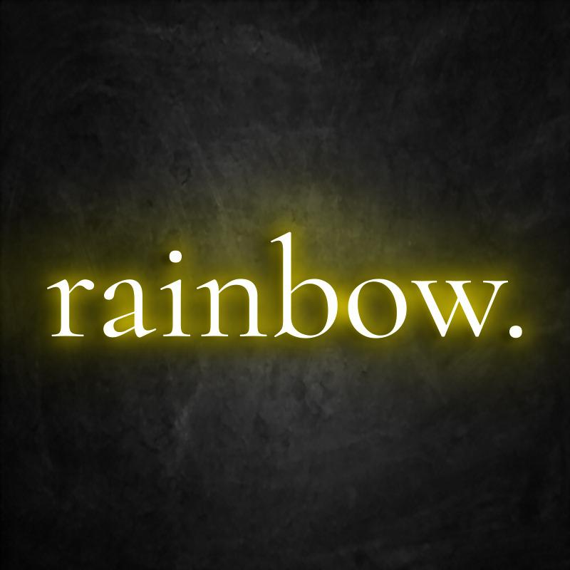 neon rainbow  jaune
