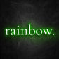 neon rainbow vert