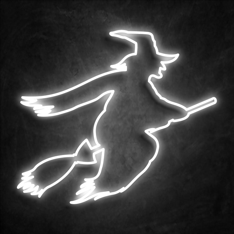 neon sorciere blanc