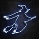 neon sorciere bleu