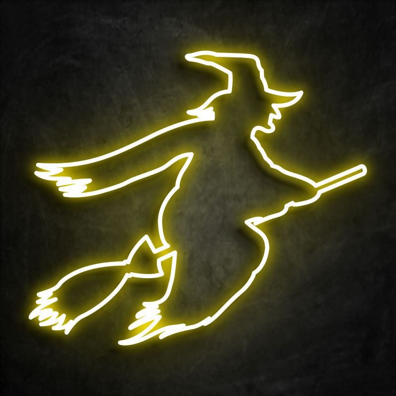 neon sorciere jaune
