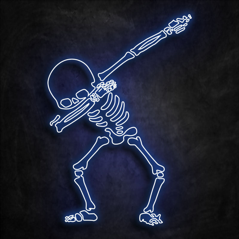 neon squelette beu