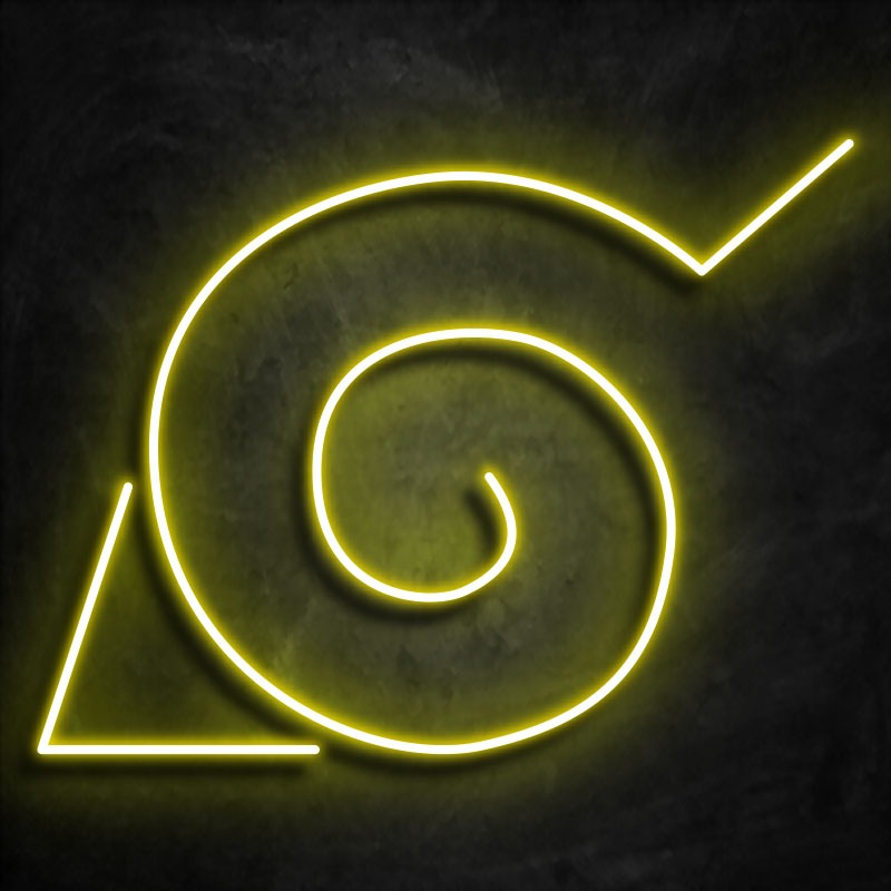 neon-symbole-village-konoha jaune
