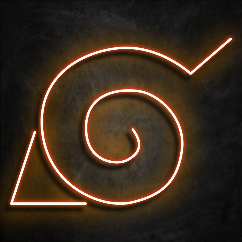 neon-symbole-village-konoha-orange