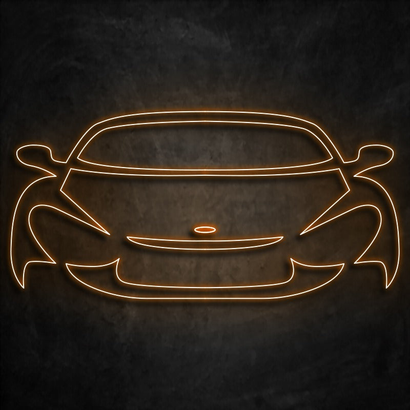 néon voiture orange