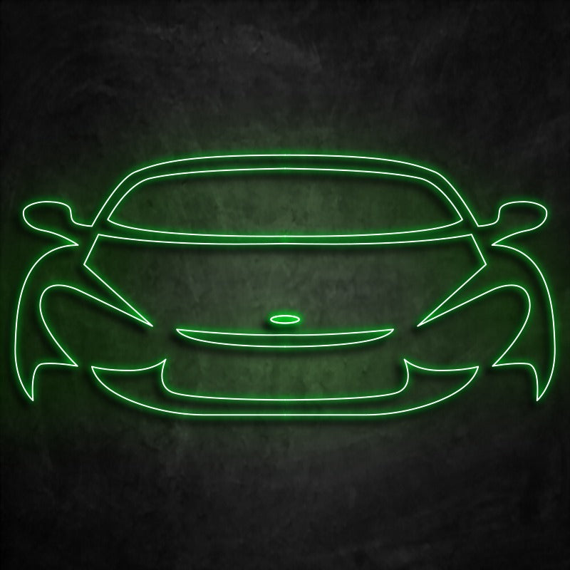 neon voiture vert