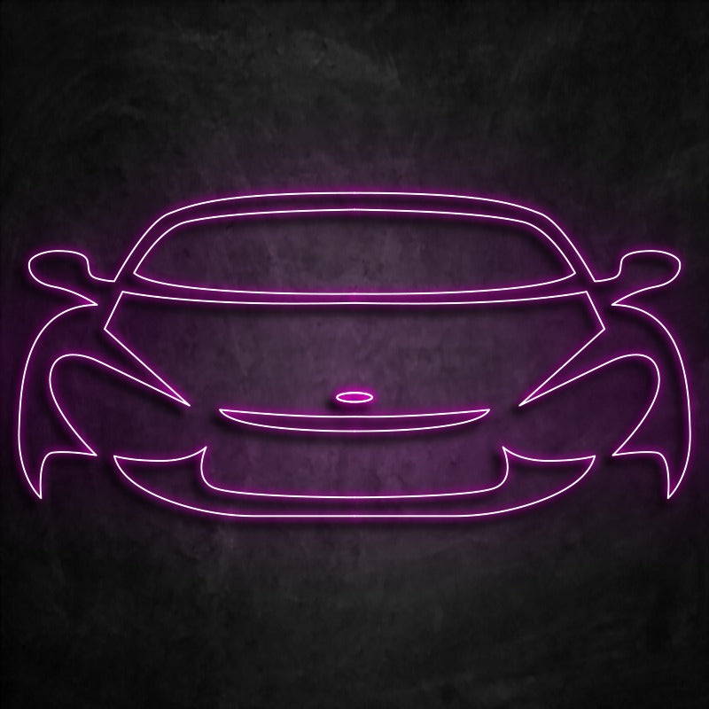 neon voiture violet